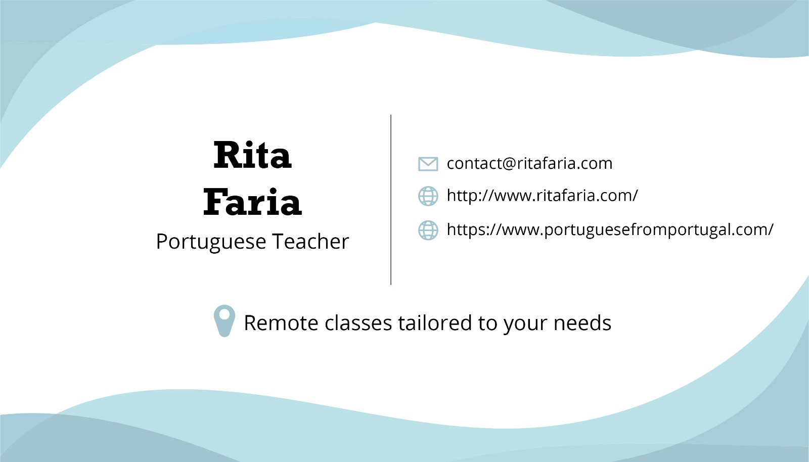 Rita Faria digital card